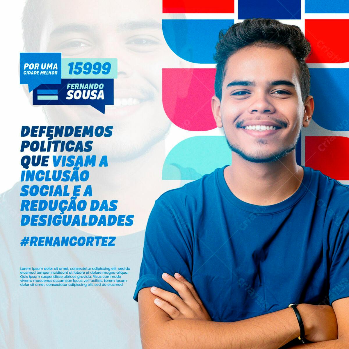 Flyer para Campanha Política PSD Editável