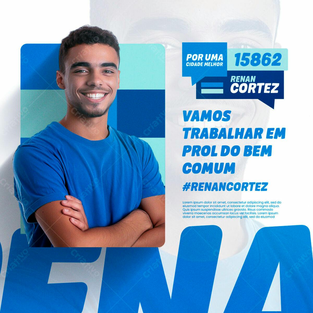 Flyer de Campanha Política PSD Editável