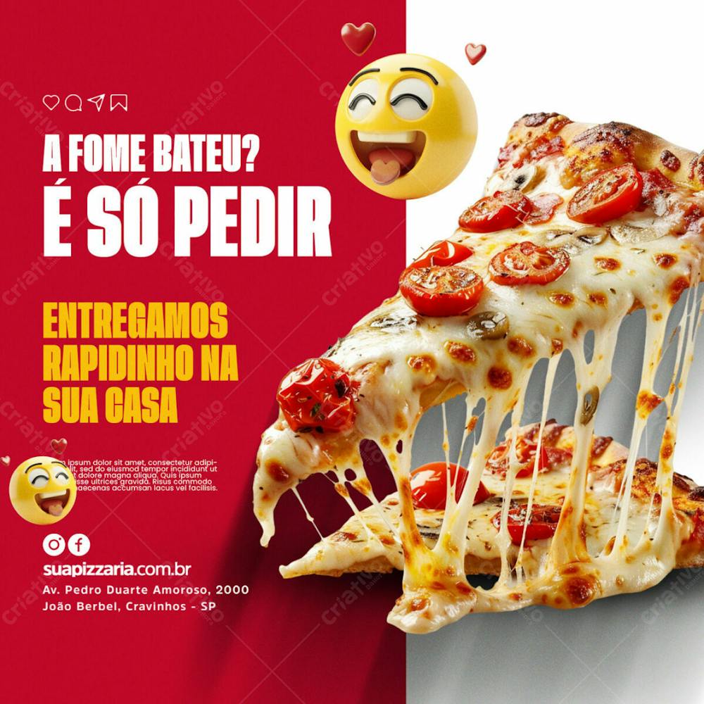 A Fome Bateu Peça Pizza