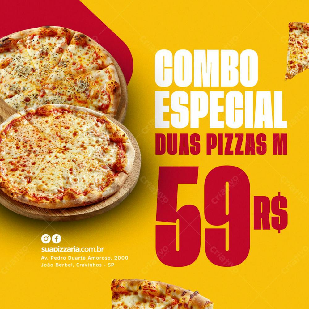 Combo Especial Promoção De Pizza