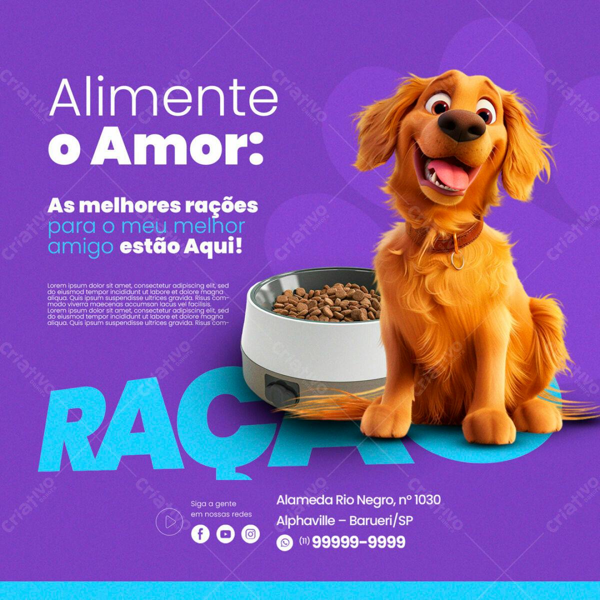 Flyer para Pet Shop PSD Editável