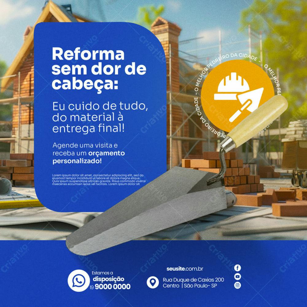 Pedreiro Reforma Sem Dor De Cabeça