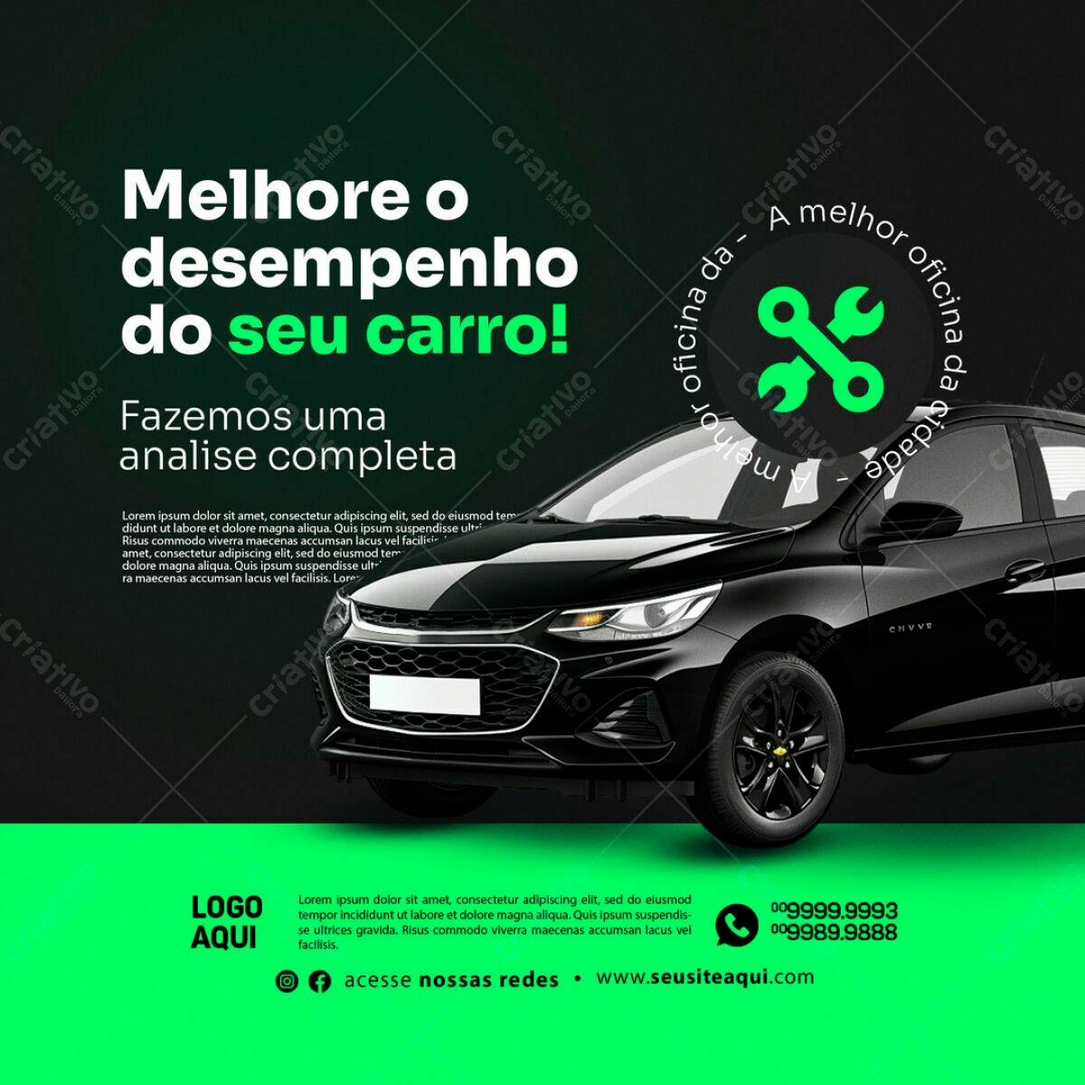 Flyer para Oficina Mecânica PSD Editável
