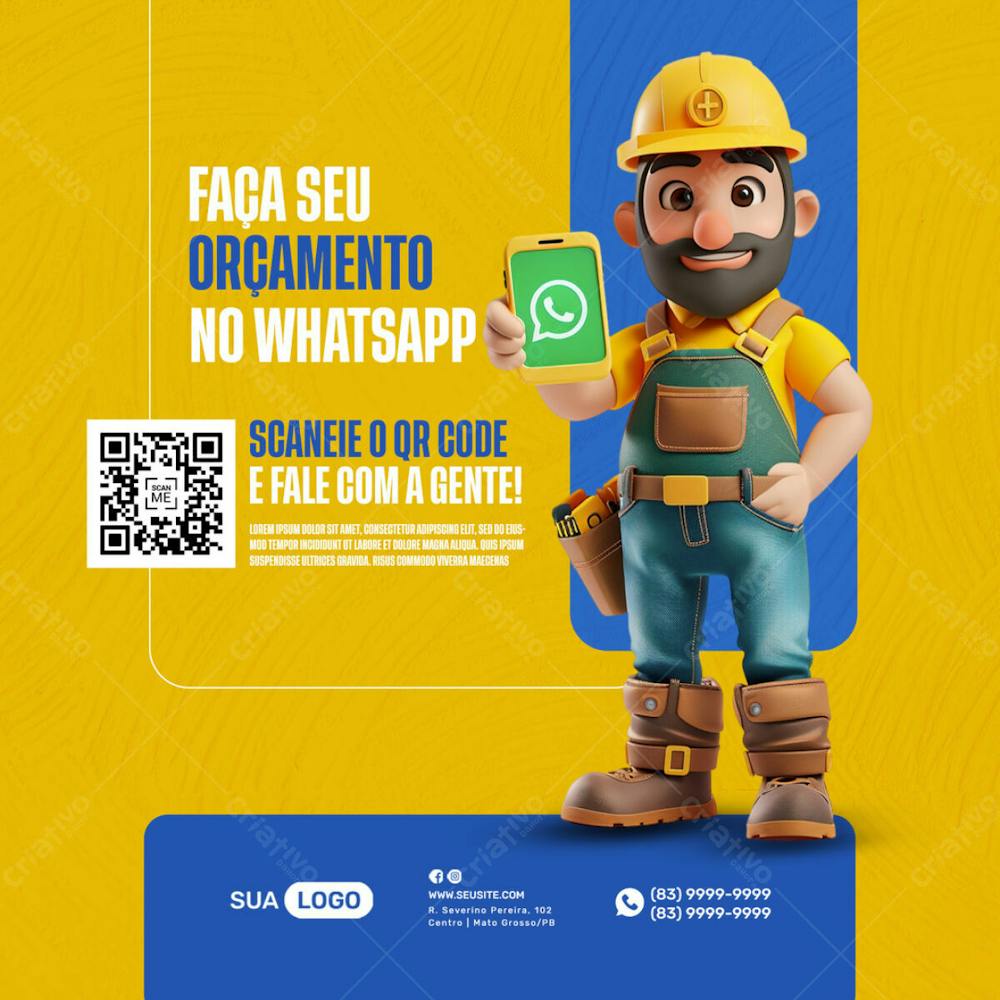 Material De Construção, Faça Um Orçamento Pelo Whatsapp