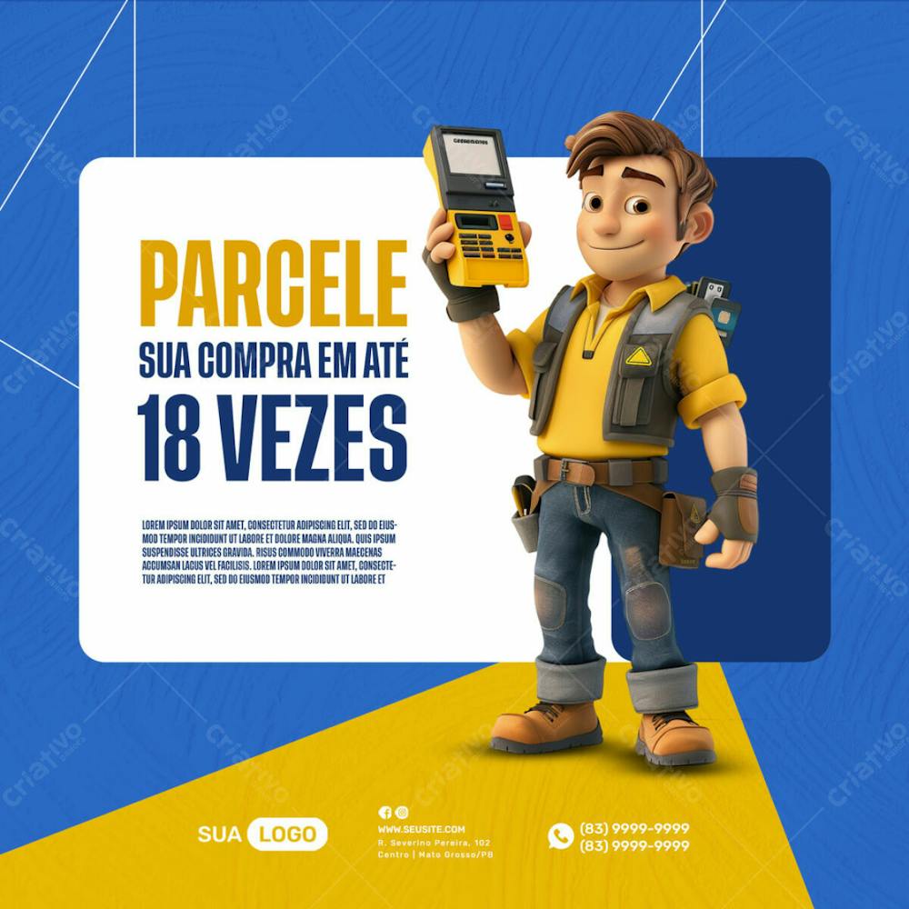 Material De Construção, Parcele Em 18 Vezes