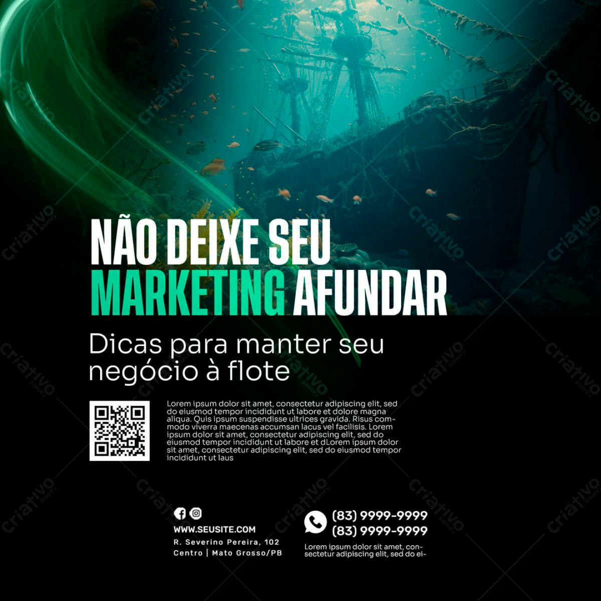 Flyer Marketing Náutico PSD Editável