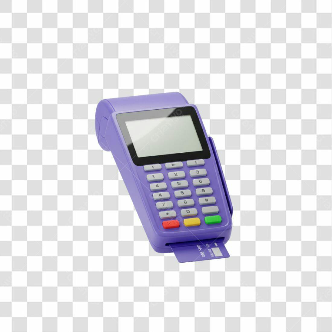 Mockup Maquininha de Cartão PNG com fundo transparente