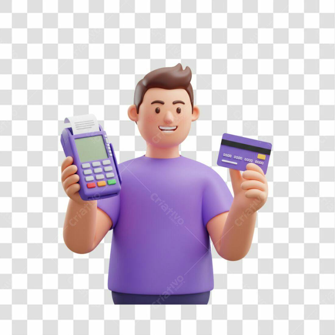 Ilustração PNG com fundo transparente Pagamento com cartão