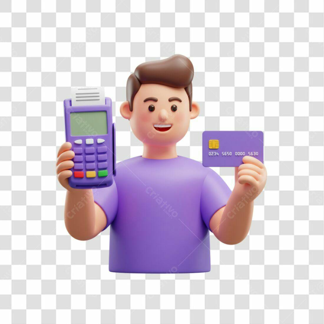 Ilustração PNG com fundo transparente Pagamento com cartão