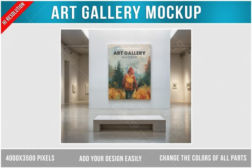Galeria De Arte Mockup