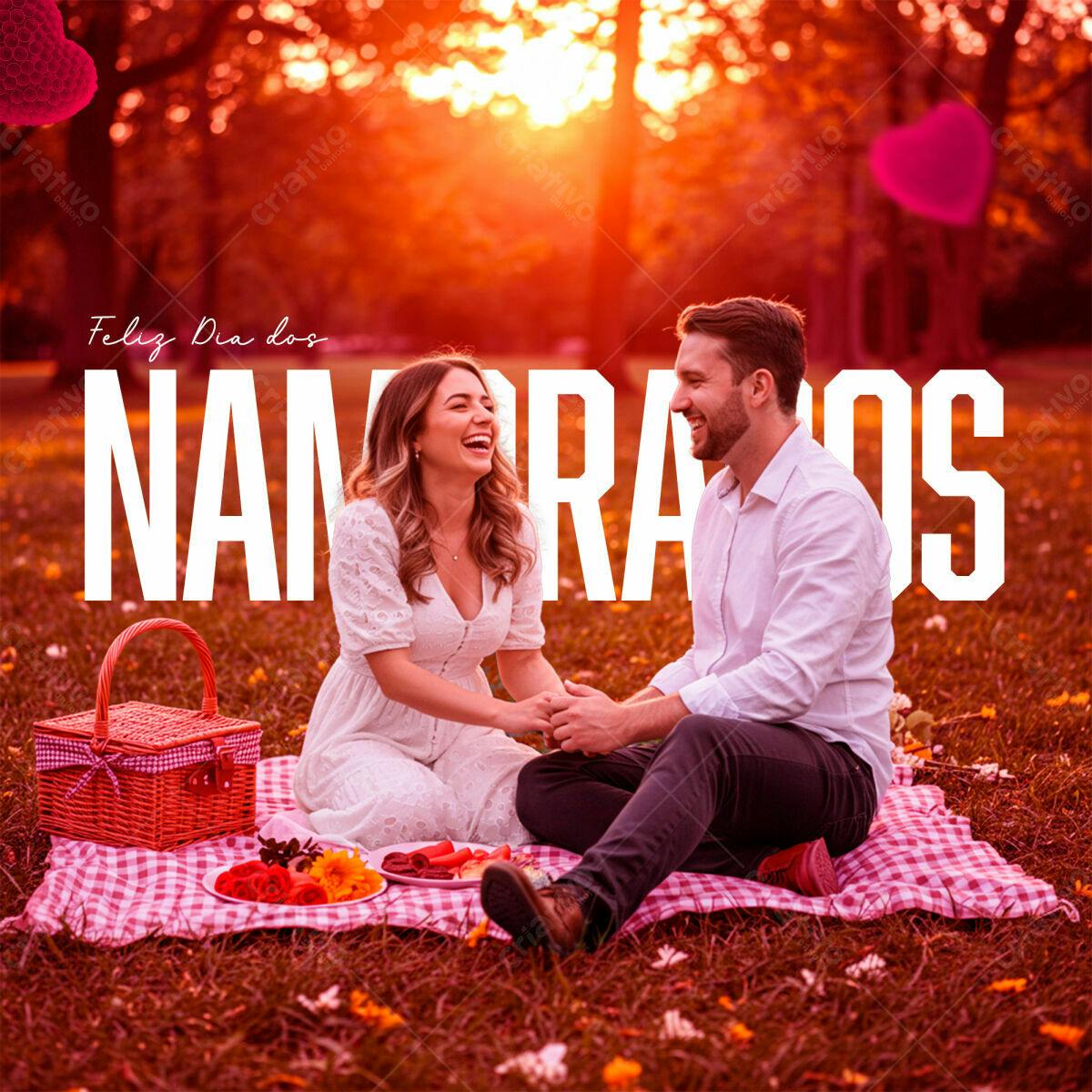 Post para Dia dos Namorados PSD Editável