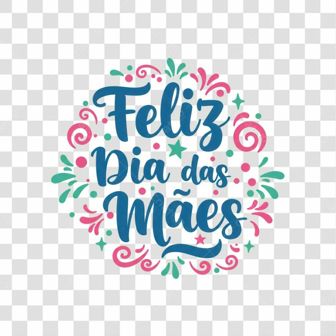 Post Instagram Feliz Dia das Mães PNG com fundo transparente