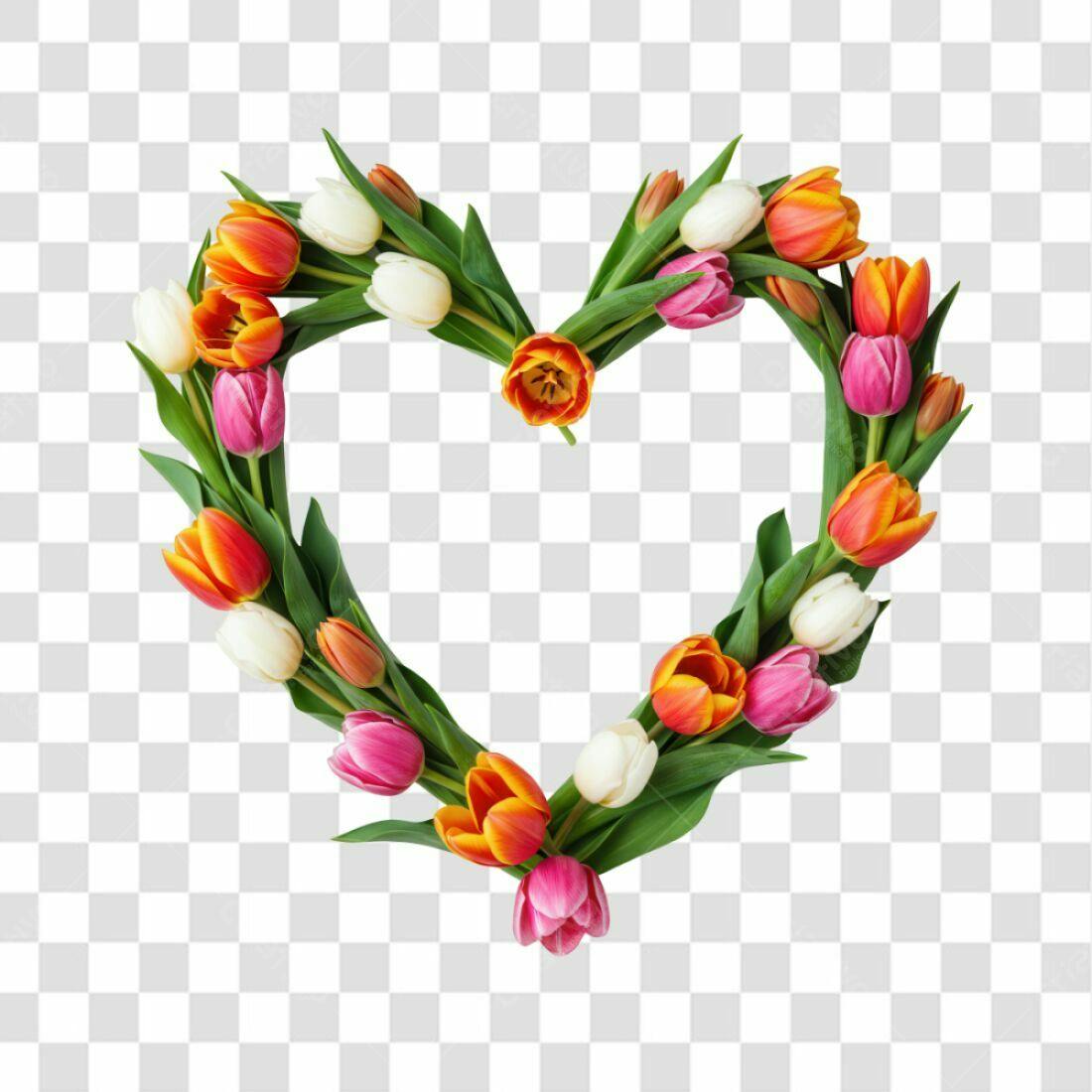 Banner Dia dos Namorados Flores PNG com fundo transparente