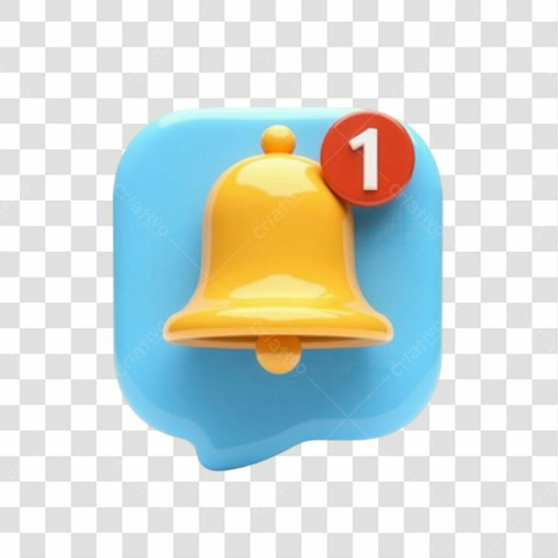 Icone Notificação PNG com fundo transparente
