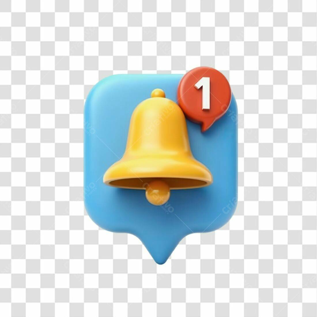 Icone Notificação PNG com fundo transparente