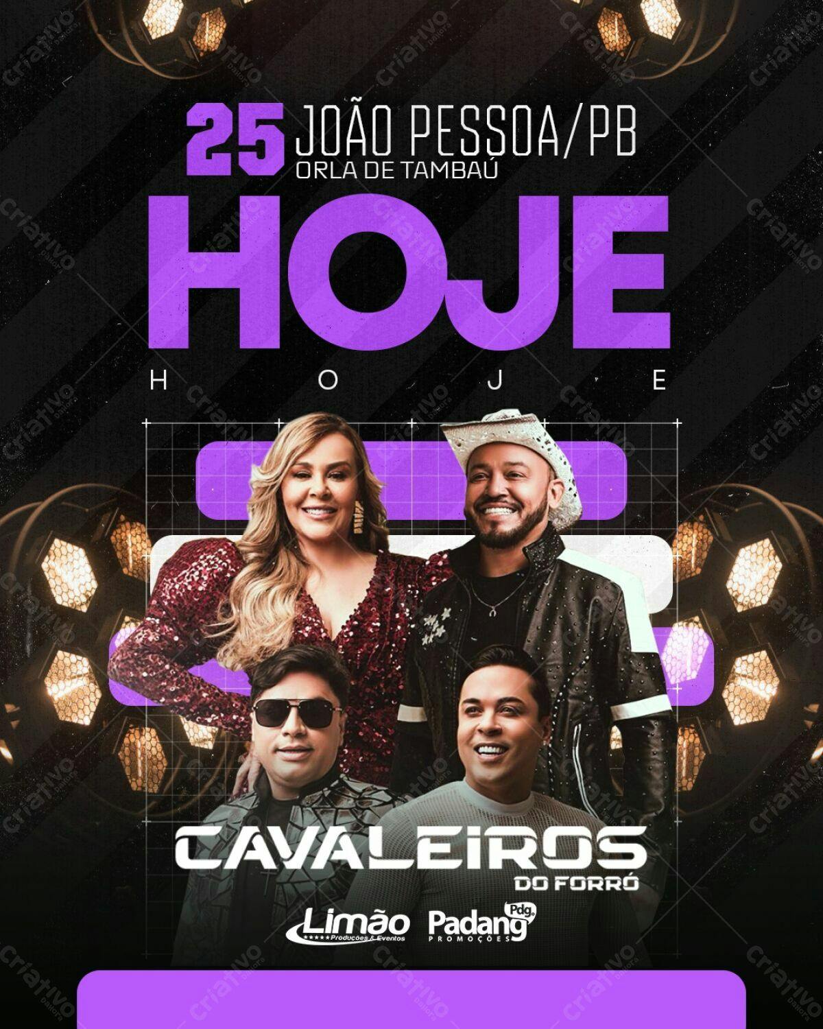 Flyer Show Cavalheiros do Forró PSD Editável
