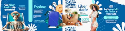 Social Media Resort Carrossel Psd Editavel