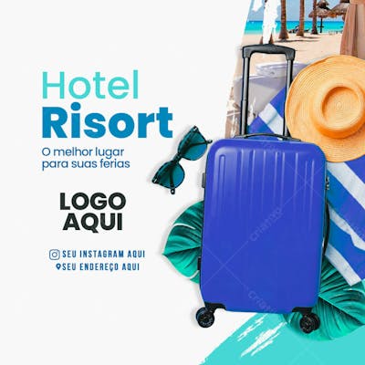 Social Media Resort Feed Psd Editavel 2