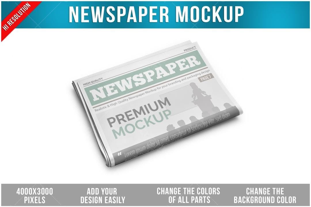Mockup Jornal Realista: Design de Imprensa
