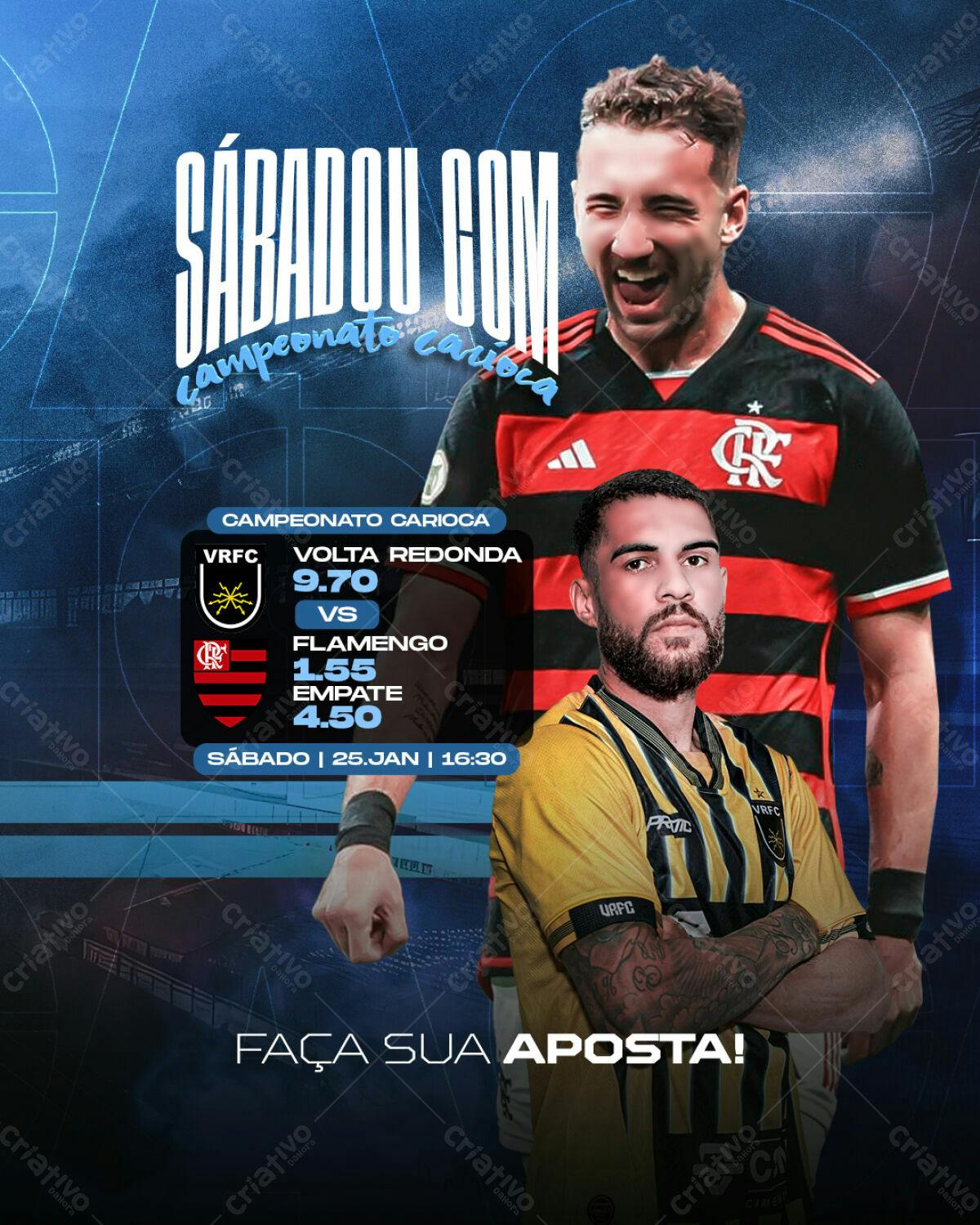 Flyer Campeonato Carioca PSD Editável
