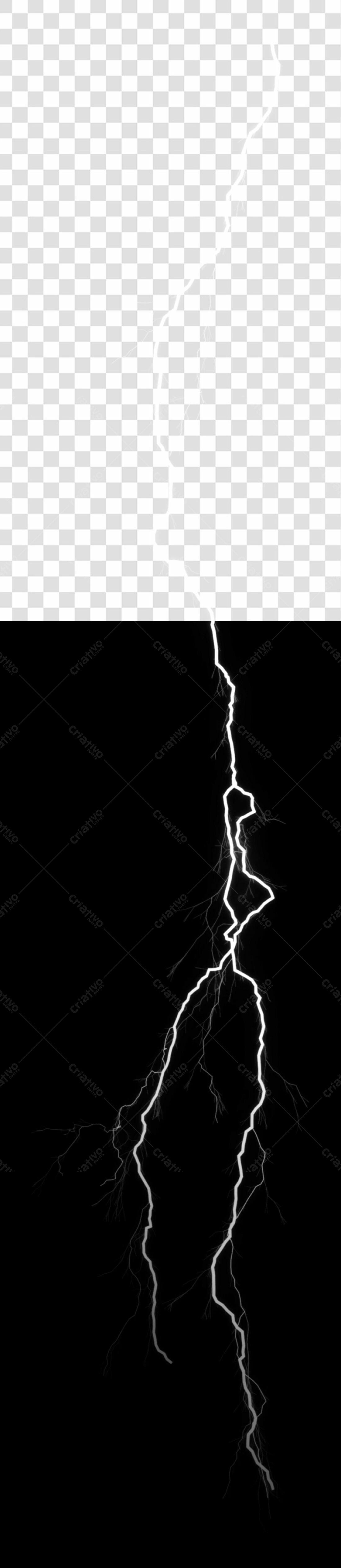 Elemento gráfico PNG Raio com fundo transparente