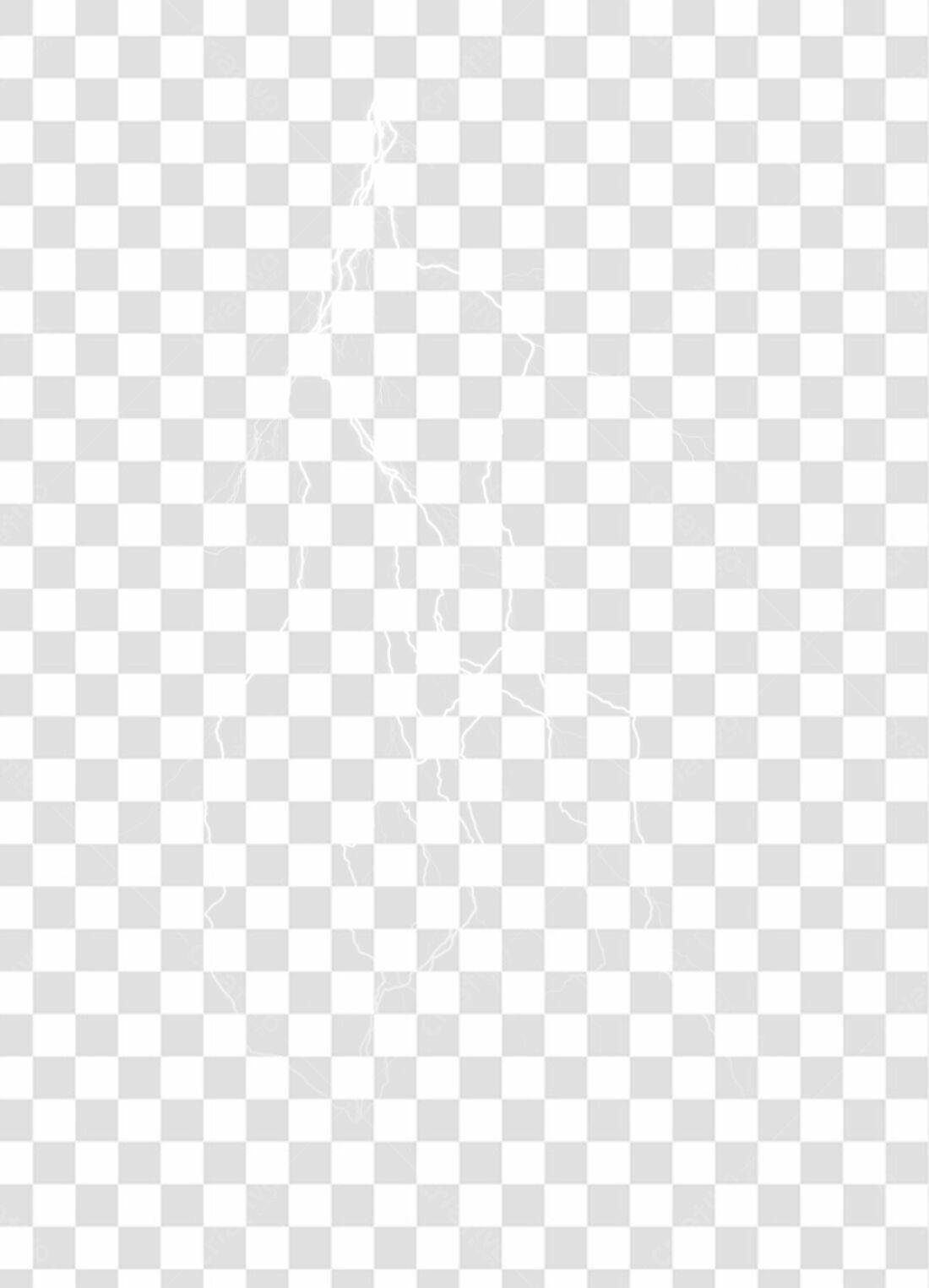 PNG Elemento gráfico Raio branco fundo transparente