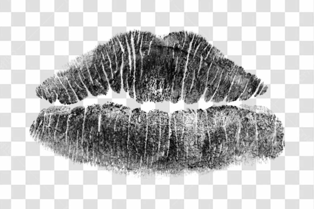 PNG Marca de Batom para Design Romântico com fundo transparente