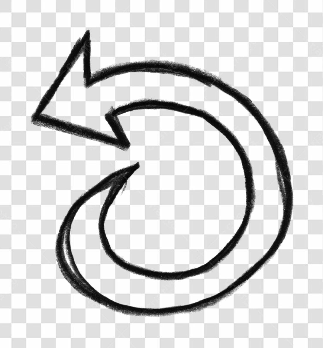 Ícone Seta Circular PNG com fundo transparente