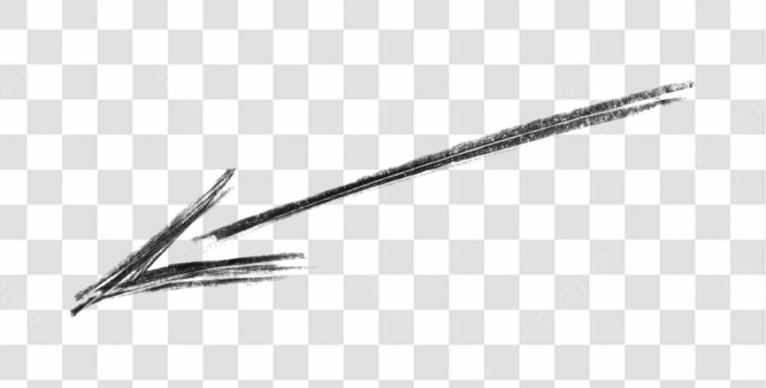 Elemento gráfico seta PNG com fundo transparente