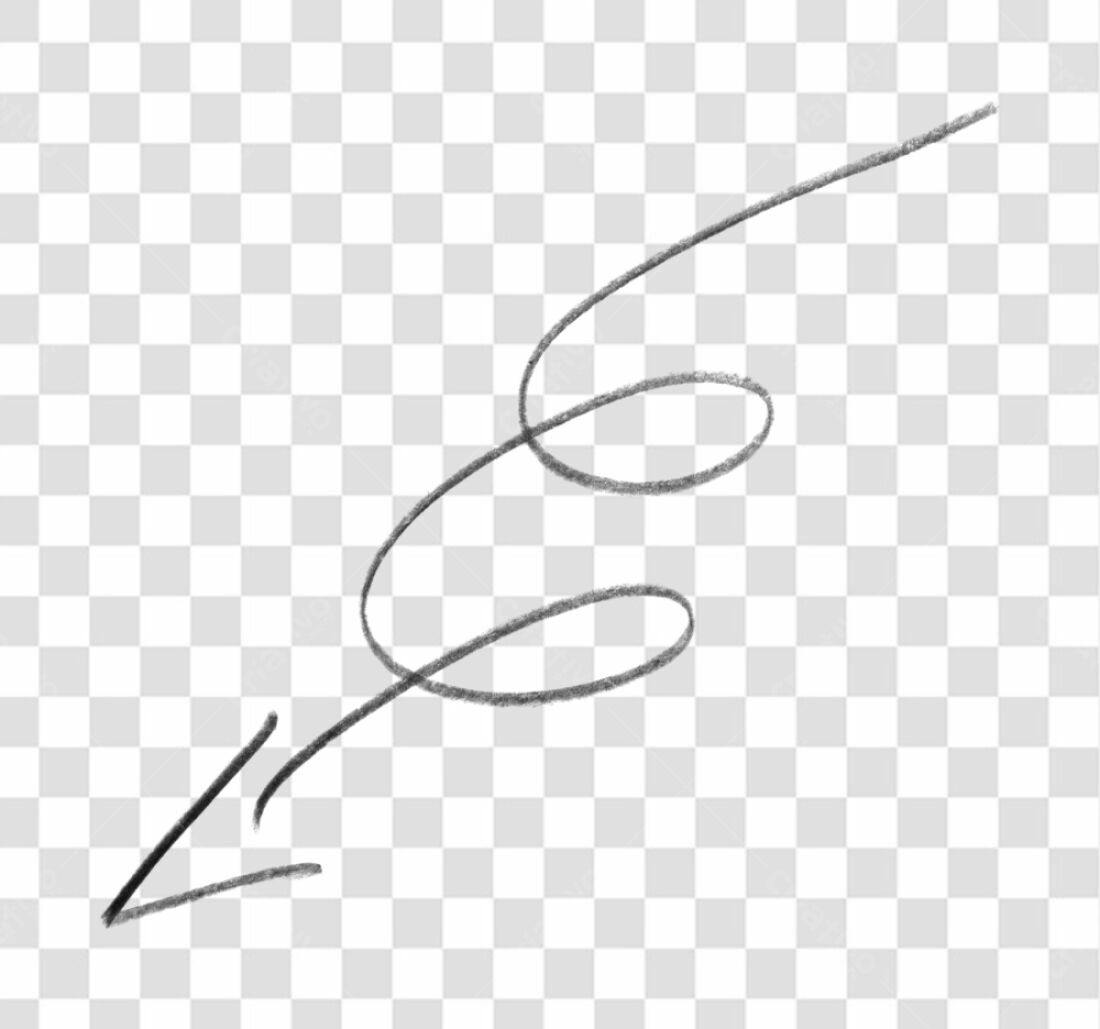 Elemento gráfico seta PNG com fundo transparente