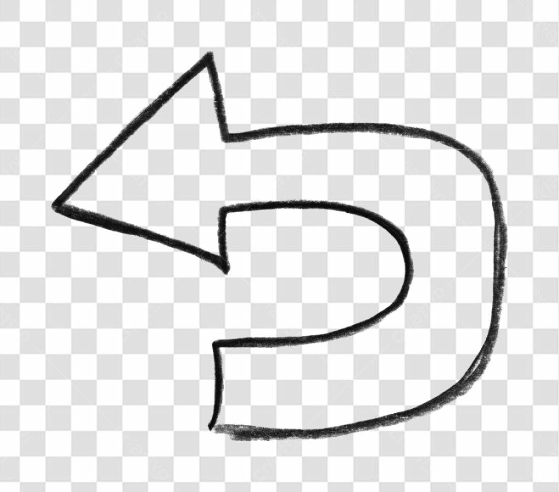 Icone seta retorno PNG com fundo transparente