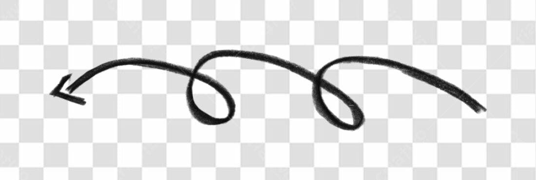 Elemento gráfico seta PNG com fundo transparente