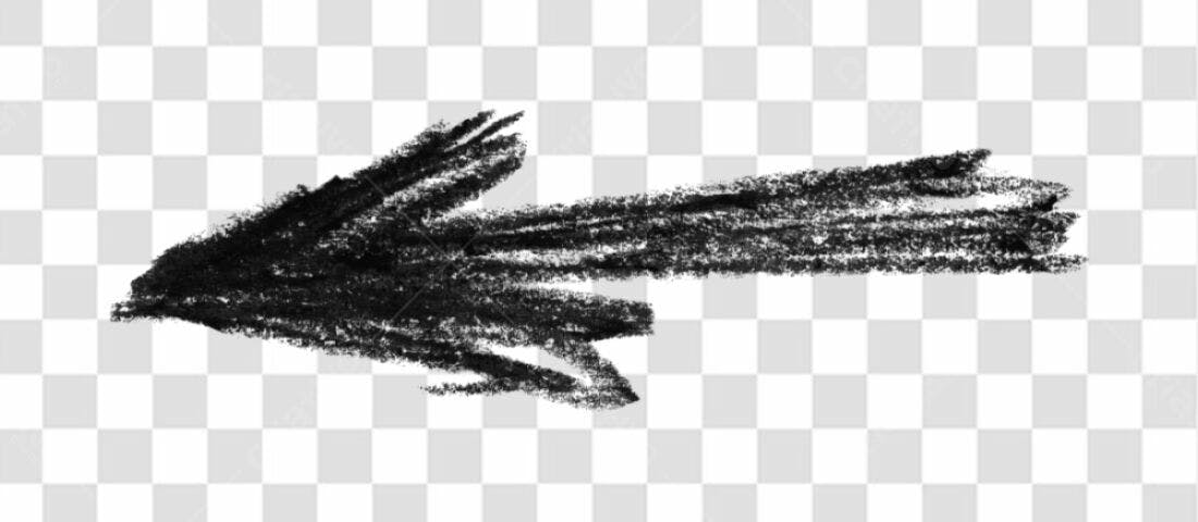 Elemento gráfico seta PNG com fundo transparente