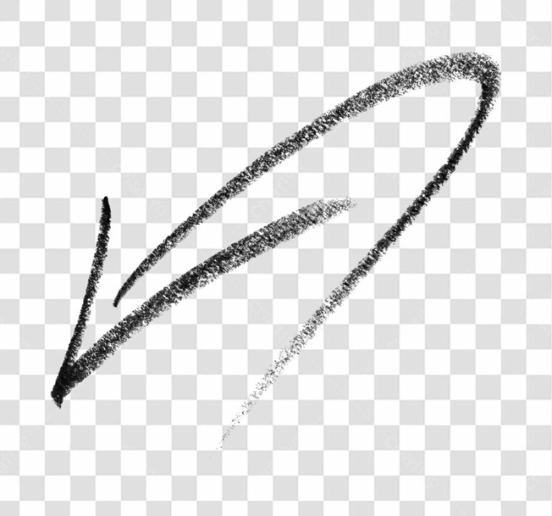 Elemento gráfico seta PNG com fundo transparente
