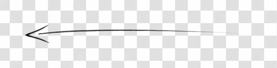 Elemento gráfico seta esquerda PNG com fundo transparente