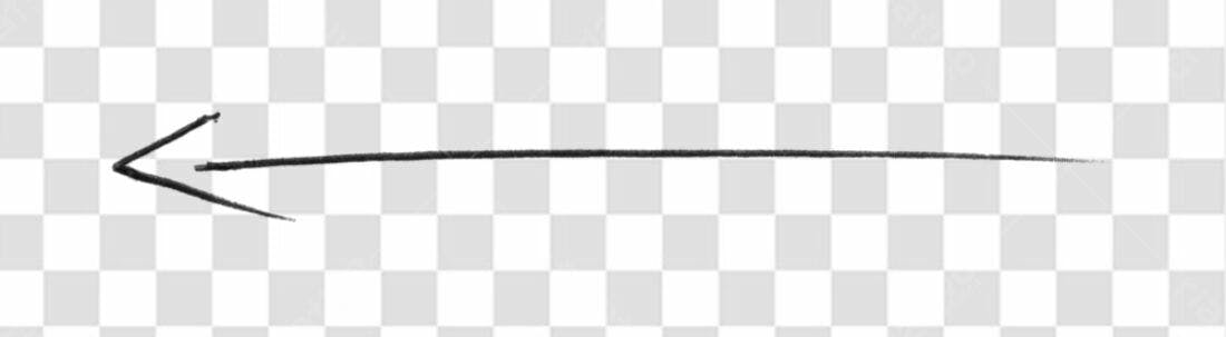 Banner seta esquerda PNG com fundo transparente