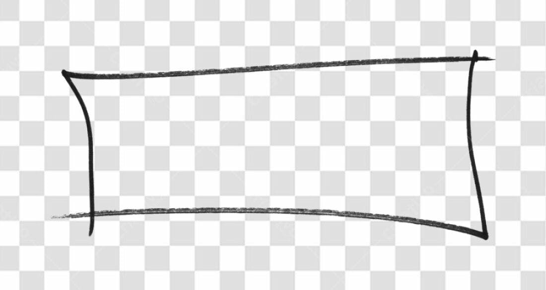 Banner PNG com fundo transparente estilo rabisco