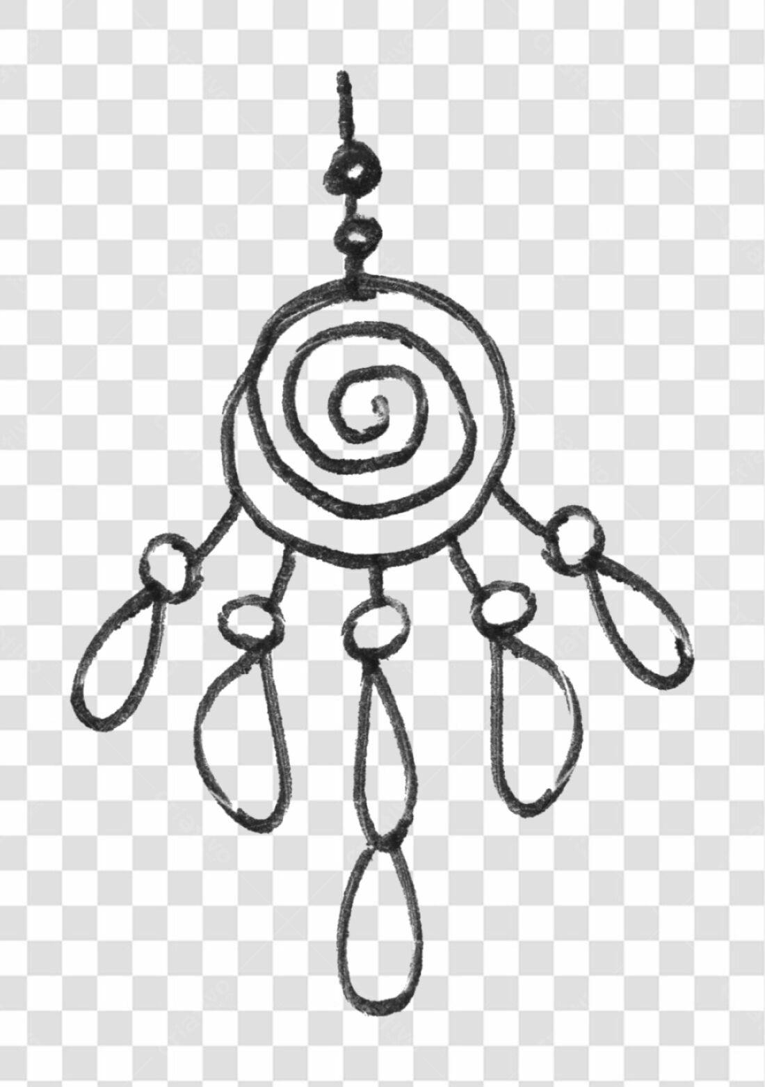Logo PNG com fundo transparente estilo boho
