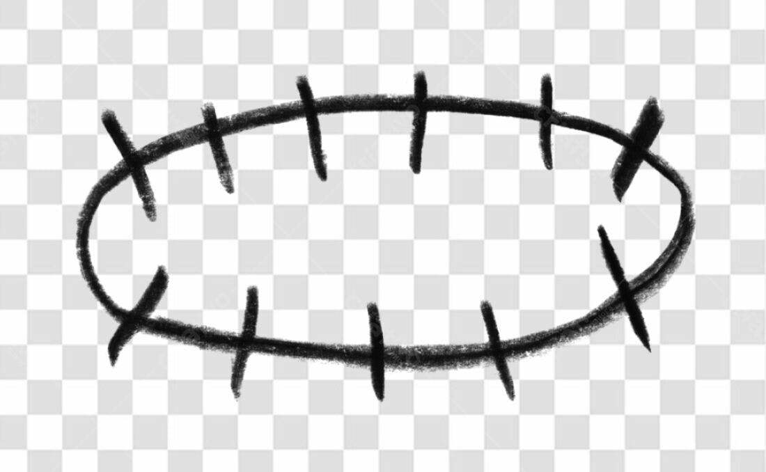Moldura oval PNG com fundo transparente