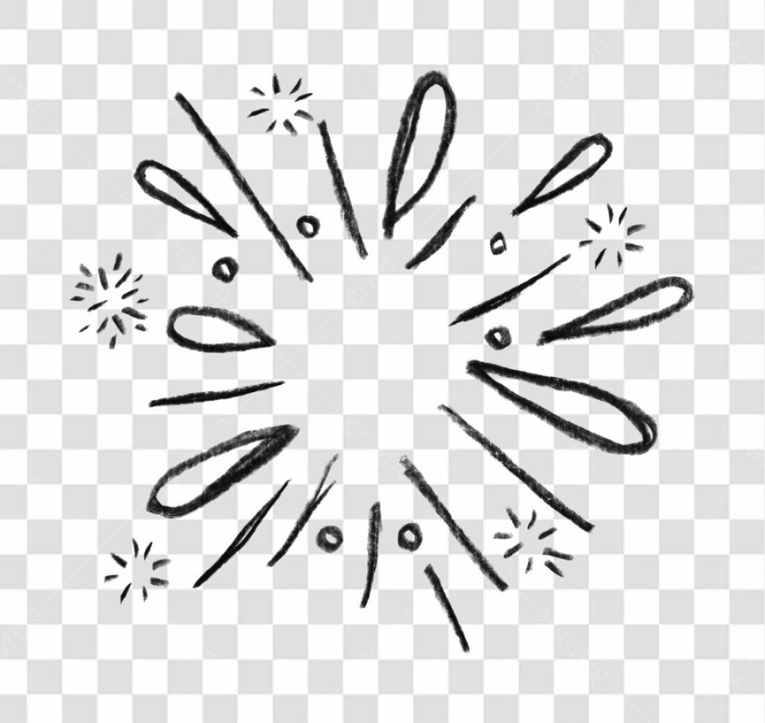 Banner de fogos de artifício PNG com fundo transparente