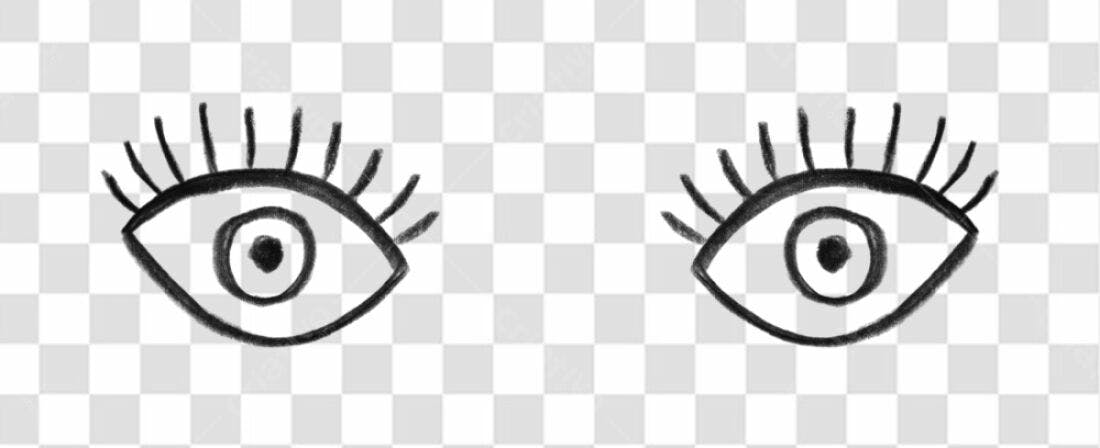 Elementos gráficos Olhos PNG com fundo transparente
