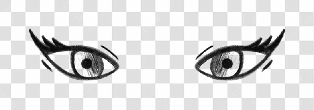 Elementos gráficos Olhos PNG com fundo transparente