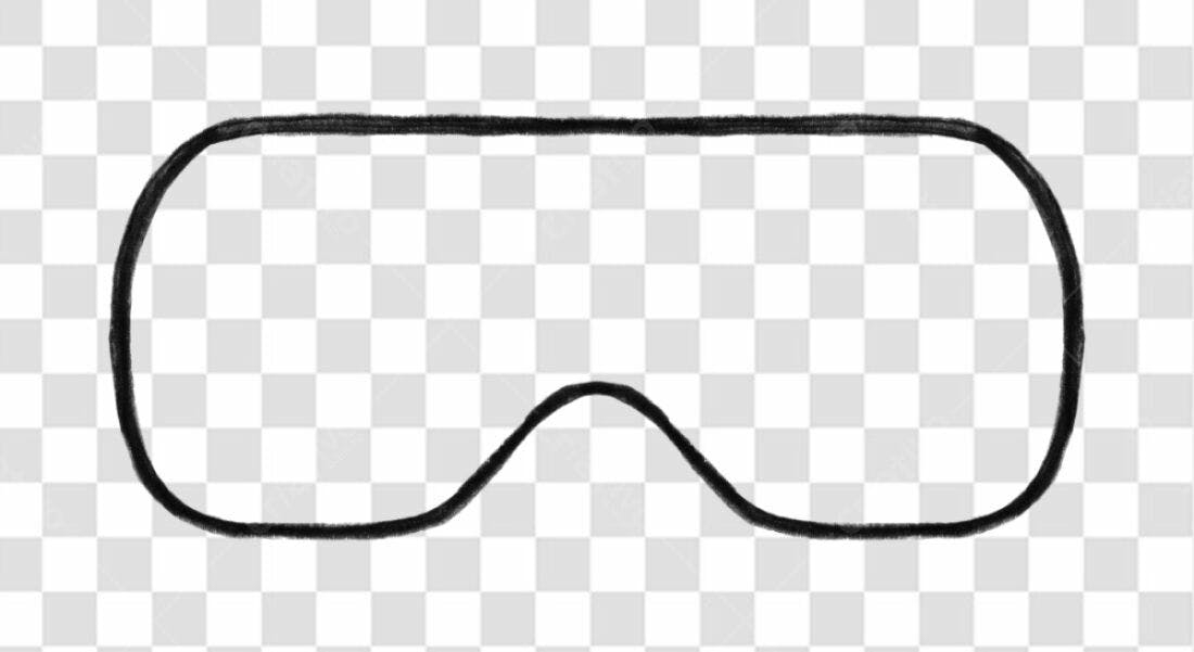Mockup Máscara para os olhos PNG com fundo transparente