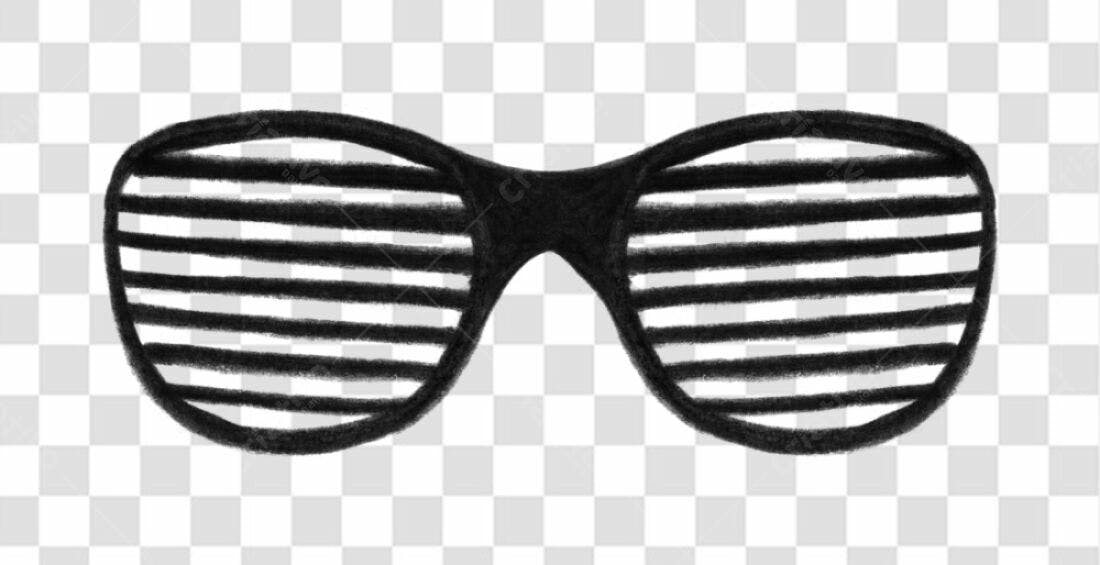 Ícone Óculos estilo anos 80 PNG com fundo transparente