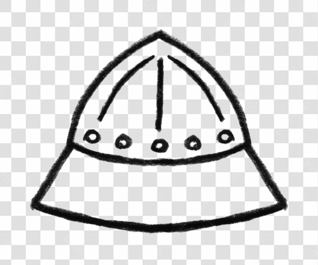 Logo PNG com fundo transparente estilo medieval