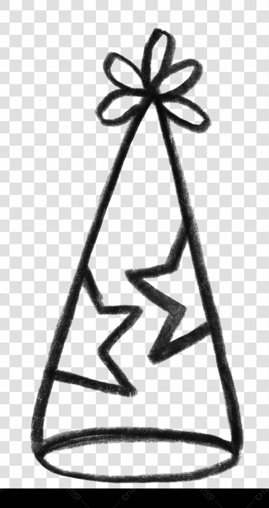 Ilustração Chapéu de Festa PNG com fundo transparente