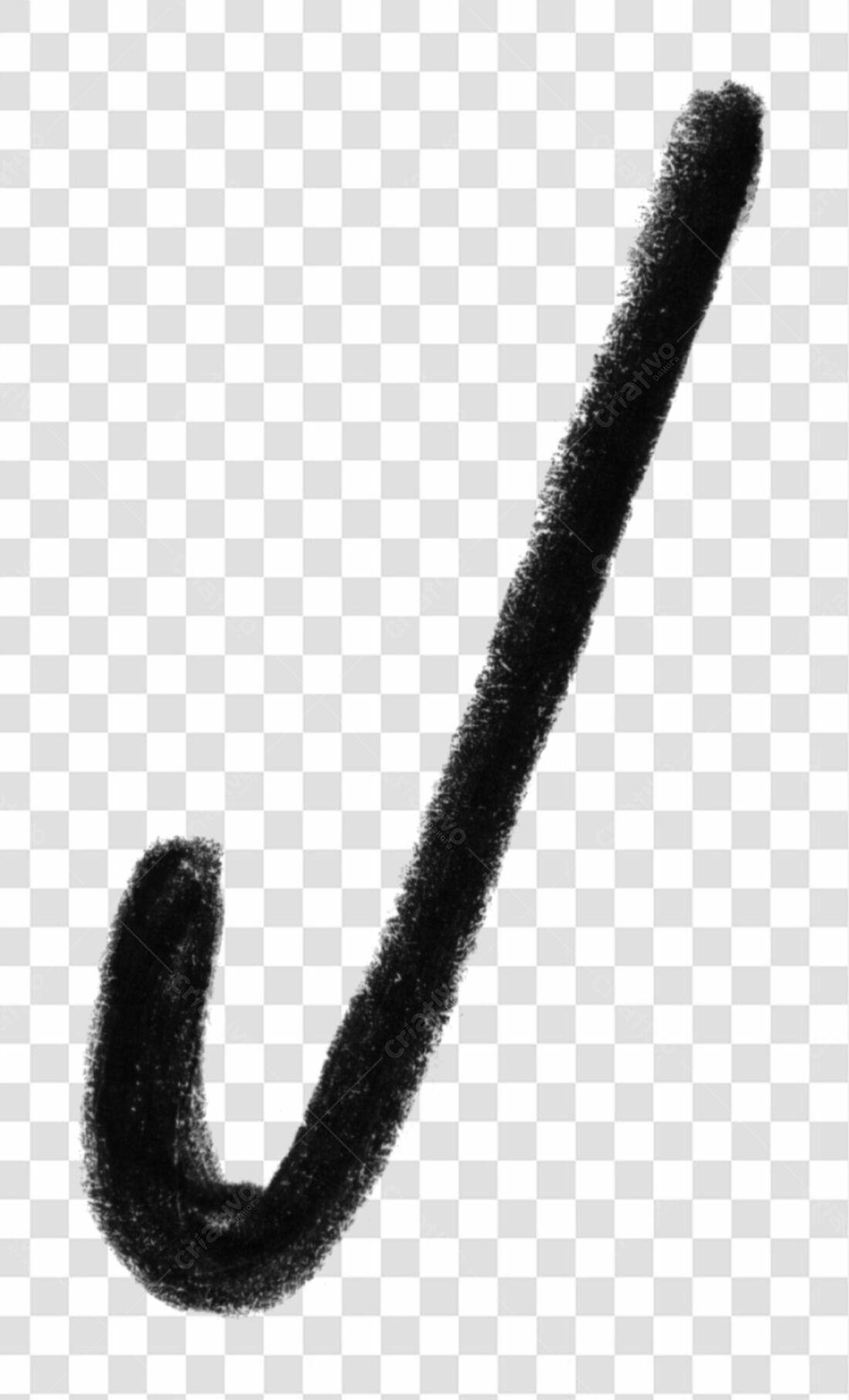 Elemento gráfico riscado preto PNG com fundo transparente