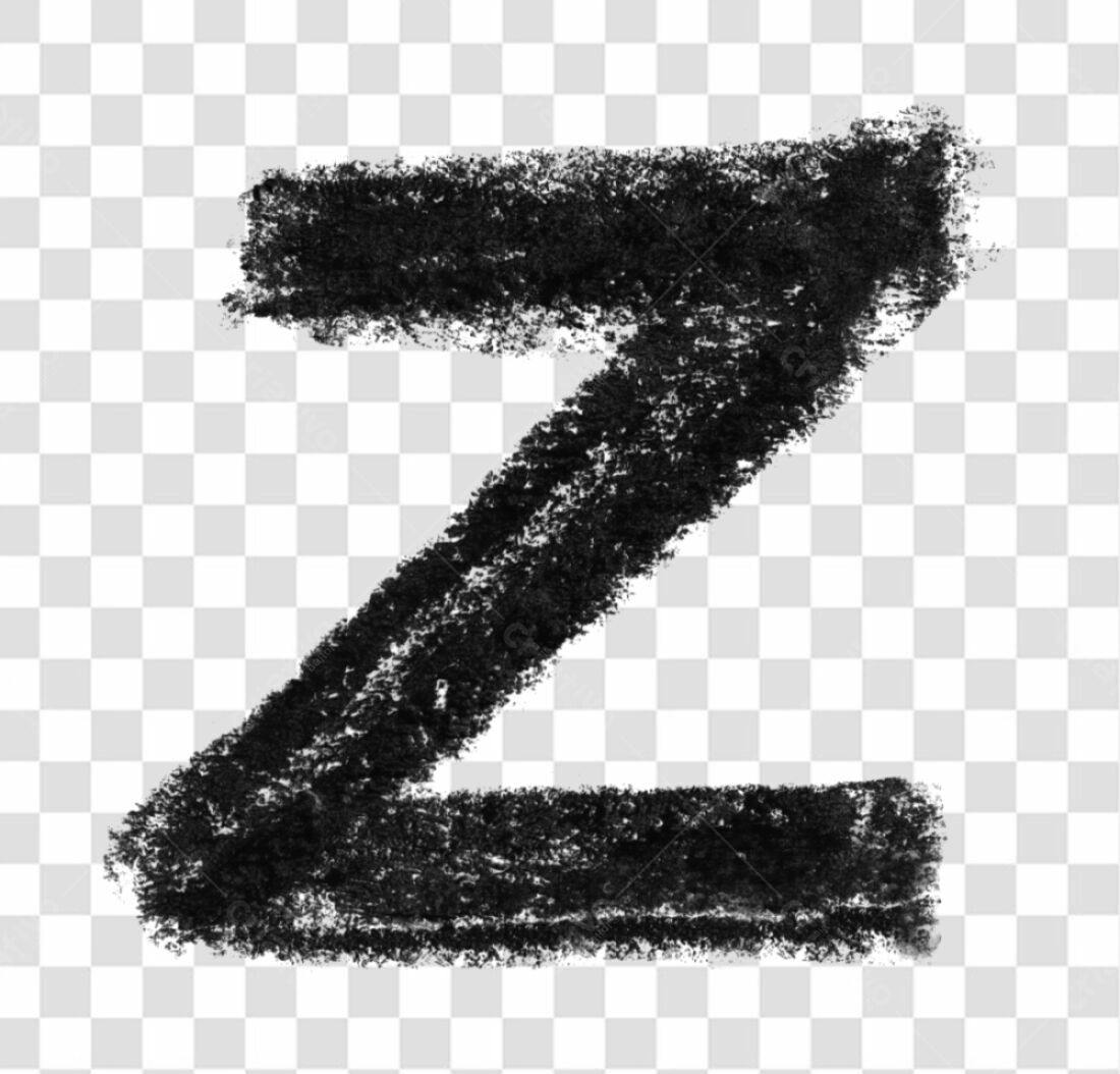 Logo alfabeto giz PNG com fundo transparente