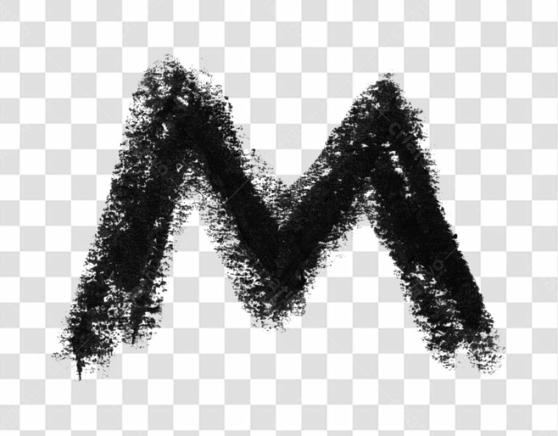 Logo PNG com fundo transparente estilo giz