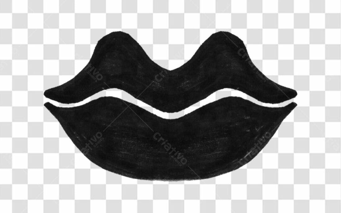 Logo PNG com fundo transparente Lábio Preto